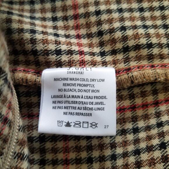 John Galt Brandy Melville 90s Y2K Plaid Kim Pants Sz 27 High Waist - Picture 9 of 9